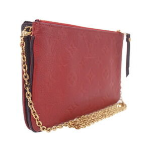 Louis Vuitton Empreinte Double Pochette Zip Chain Bag Shoulder Monogram